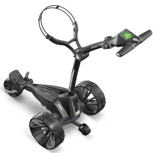 Motocaddy M Tech Remote Control Electric Golf Trolley 2026 flagship model with premium design and GPS display