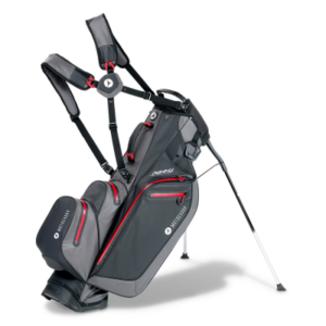 Motocaddy HydroFLEX Waterproof Stand Bag - Charcoal/Red
